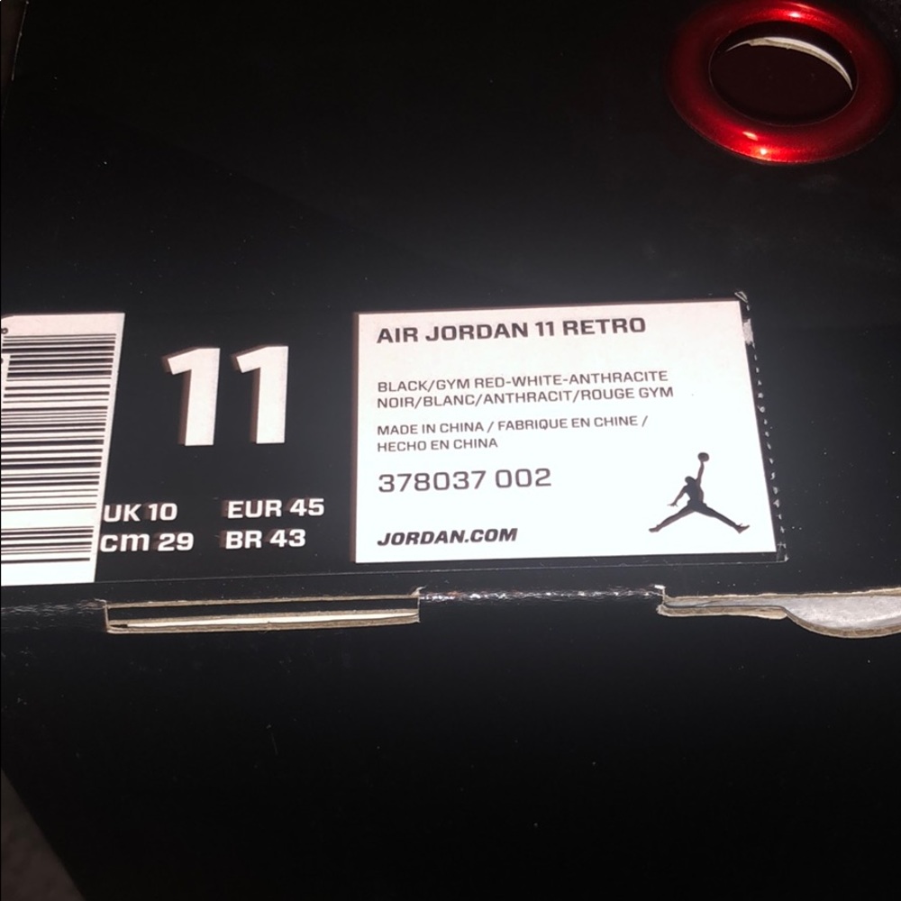 Air Jordan 11 Retro - 7210’s Black Gym Red